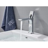 EYN Kopalniška armatura za umivalnik, črna ali krom, visoka ali nizka | Pipa VU1610 — Krom — 22 cm - pritrditev na umivalnik | Shoptok.si