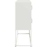 vidaXL Komoda ružičasta 100,5x39x107 cm hladno valjani čelik | shoptok.hr