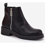Boto Warm Low Women's Boots With Zircons Black Vionna | Shoptok.si