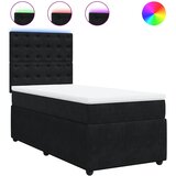 Box spring krevet s madracem crni 90x190 cm baršunasti | shoptok.hr