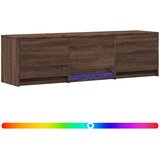 TV ormarić s LED rasvjetom Smeđi hrast 140 x 34 x 40 cm | Eponuda.com