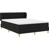 Box Spring Krevet s Madracem - Crna 160x200 cm Tkanina | shoptok.hr