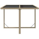 9-dijelni vrtni blagovaonski set od poliratana s jastucima bež 109 cm table length | shoptok.hr