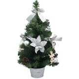 Molarem Home Umjetno božićno drvce u posudi - 50 cm sa srebrnim dekoracijama | shoptok.hr