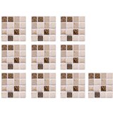 INF Vodoodporne talne stenske ploščice 3D mozaik 30 delov 10x10 cm White, (21248042) Cene