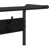 vidaXL Vješalica za kapute s policom Crni hrast 95 x 34 x 184 cm | shoptok.hr