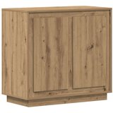  Stranska omarica iz umetnega lesa hrasta 80x34x75 cm | Shoptok.si