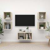  5-dijelni set TV ormarića boja hrasta sonome konstruirano drvo Cijene