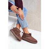 PG2 Low Snow Boots Made Of Eco Suede Brown Nelsanna | Shoptok.si