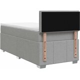  Boxspring krevet s madracem Svjetlosiva 90 x 200 cm Tkanina - Svjetlosiva 90 x 200 cm Dizajn linija | shoptok.hr