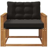  Set vanjskih sofa Čvrsto drvo akacije i Textilene Prirodna | shoptok.hr