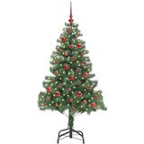  Božićno drvce s 150 LED svjetlima s stalakom Zelena 150 cm PVC | shoptok.hr
