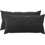  Presvlaka za jastuk 2 pcs HEERLEN Crna 40 x 70 cm Baršun | shoptok.hr