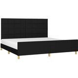  Okvir za krevet bez madraca crni 200x200 cm od tkanine | shoptok.hr
