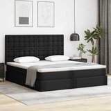vidaXL Krevet s od storage s madracem Crna 160 x 200 cm Lažna koža | shoptok.hr
