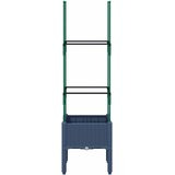  Vrtna sadilica s rešetkom plava siva 40 x 40 x 142,5 cm PP | Eponuda.com