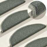  Prostirke za stepenice 15 kom 56x17x3 cm tamnozelene poluokrugle | shoptok.hr