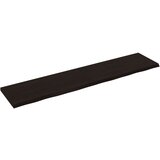 vidaXL Kopalniški pult temno rjav 180x40x(2-4) cm obdelan trden les, (21244460) | Shoptok.si