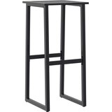 vidaXL barski stolci 2 kom crni 38x38x80 cm od čelika obloženog prahom | shoptok.hr