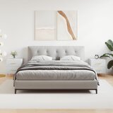 vidaXL Nočna omarica 2 kosa bela 40x35x47,5 cm inženirski les | Shoptok.si