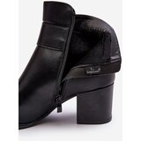 Sergio Leone Women's Heeled Boots With Ornament Black Janeya | Shoptok.si