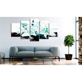  Slika - Turquoise lilies and stones 100x50 | shoptok.hr