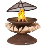 Blumfeldt aguilera, kamin sa roštiljem, Ø 65 cm, spremište za drva, čelik
