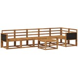 vidaXL Zunanja garnitura za sedenje 7 pcs Naravna Masiven les akacije, (5000280722) | Shoptok.si
