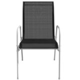  3-dijelni bistro set čelični crni | shoptok.hr