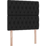  LED krevet za pohranu s madracem Crna 90 x 200 cm Tkanina | shoptok.hr