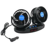  ventilator za instrumentnu tablu automobila sa termometrom 9W/12V, crni | Eponuda.com