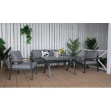 Rojaplast Temno siva aluminijasta vrtna garnitura za 5 oseb Sibiu – | Shoptok.si