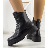 Gemre Black lace-up ankle boots eco-leather Caldera | Shoptok.si
