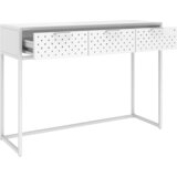  Konzolni stol bijeli 106 x 35 x 75 cm čelični | shoptok.hr