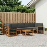 Set vanjskih sofa 6 kom. Prirodna i antracit | shoptok.hr
