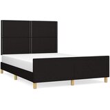  Okvir za krevet bez madraca crni 140 x 190 cm od tkanine | shoptok.hr