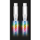 ALIGATOR DATKP62 - USB kabl USB-C / USB-C sa LED osvetljenjem 65W PD 1,2m | Eponuda.com