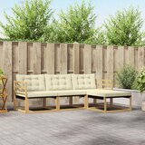 Set vanjskih sofa 4 kom. Bijela i krem | shoptok.hr