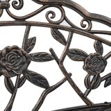 Bistro klupa 100 cm brončana od lijevanog aluminija | shoptok.hr