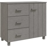 Maison Chic Komoda - Predalnik HAMAR svetlo siva 90x40x80 cm trdna borovina, (21721677) Cene