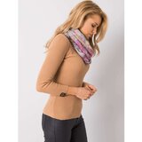 Fashion Hunters Light gray scarf with flowers | shoptok.hr