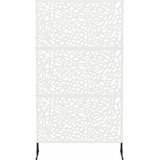  Zaslon za privatnost 100 x 50 x 180 cm Čelik Bijela Slike