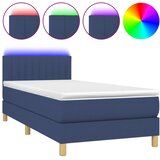  box spring s madracem LED plavi 80 x 200 cm od tkanine | shoptok.hr