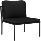  5-dijelna vrtna garnitura s jastucima crna PVC | shoptok.hr