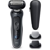 Braun brijac Serije 6 62-G1650s, bežicni mokro i suho brijanje za muškarce, sivi | shoptok.hr