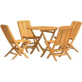  5-dijelni vrtni blagovaonski set od masivne tikovine | shoptok.hr