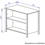 MID.YOU Kuhinjski Otok Eden, Barva Hrasta, Črna | Shoptok.si