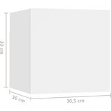  Komplet TV omaric 7-delni bela iverna plošča, (20914253) | Shoptok.si