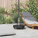  Baza za suncobran 30kg Crna Granite i nerđajući čelik Kružni | shoptok.hr