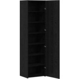 vidaXL visoka komoda crni hrast 50x42.5x185 cm od MDF-a | shoptok.hr